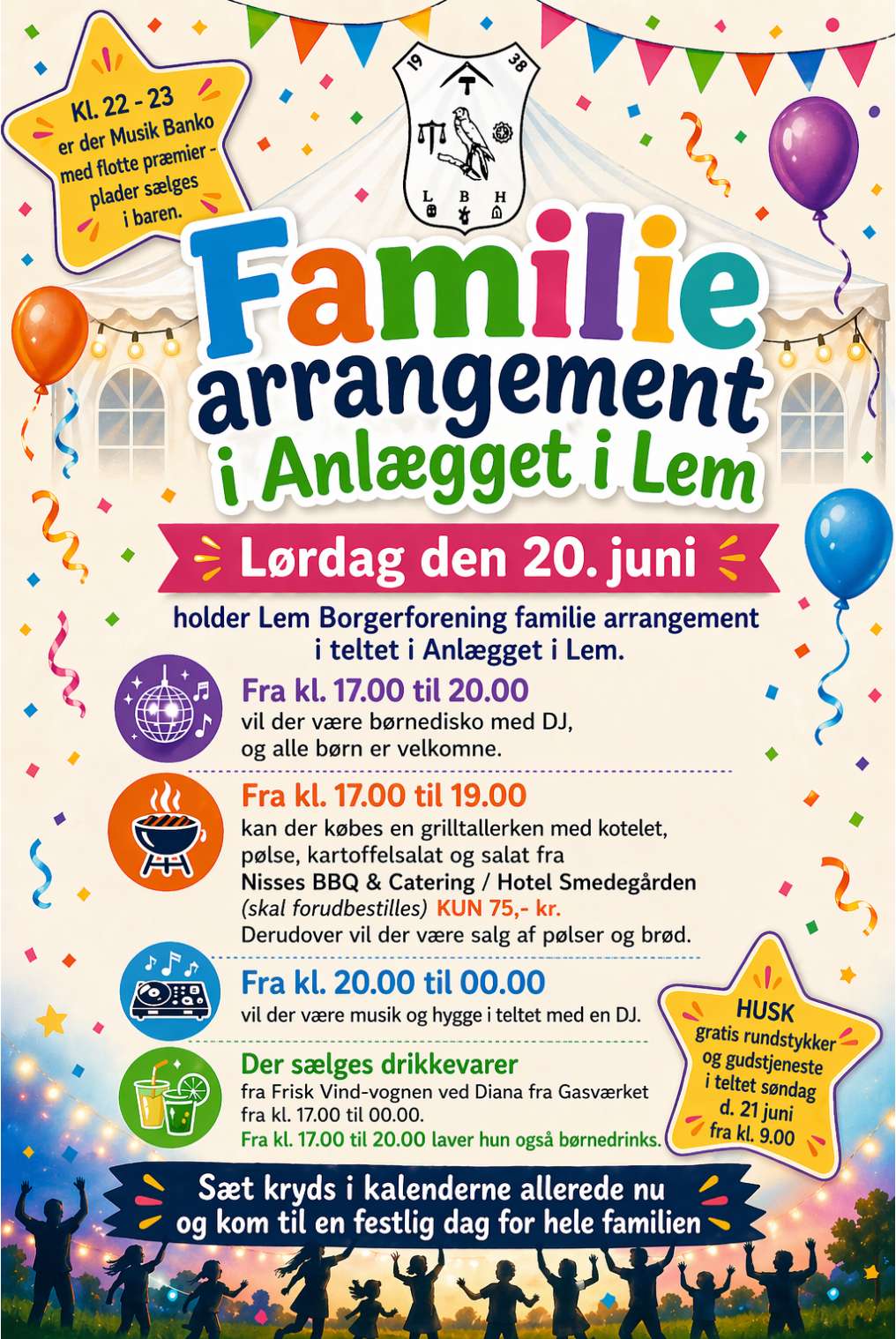 Familie arrangement i Anlægget i Lem